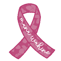 Breast Cancer Ribbon Sticker by Coconut Girl Hawaii Shop