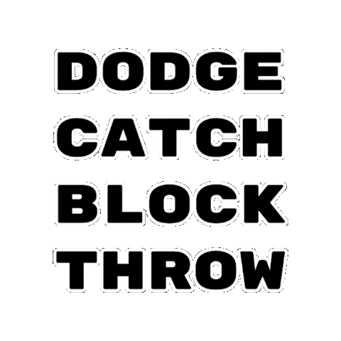 swissdodgeball throw catch block dodge Sticker