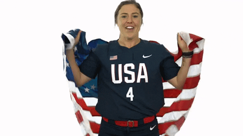 Go Team Usa GIF by USA Softball
