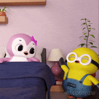Wake Up Laugh GIF by Pengu