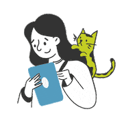 Cat Hello Sticker by Rory