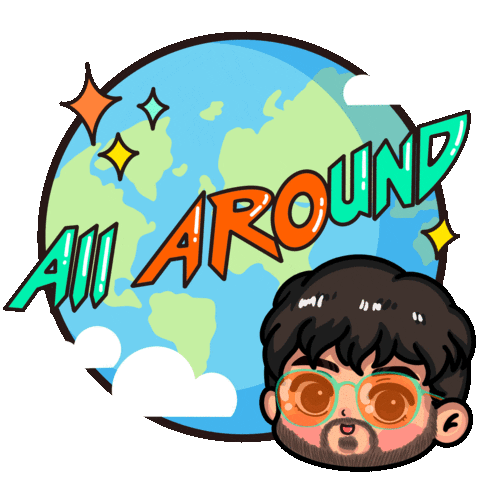 traveling all around the world Sticker by R3HAB