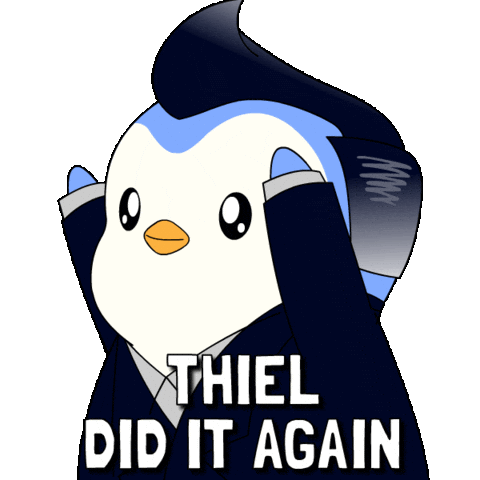 Did It Again Penguin Sticker by Pudgy Penguins