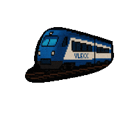 vlexx game pixel train videogame Sticker