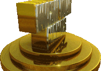 Gold Trophy Sticker by AnimatedText