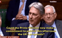 news brexit philip hammond could the prime minister now make a commitment to publish this afternoon the uks proposals GIF