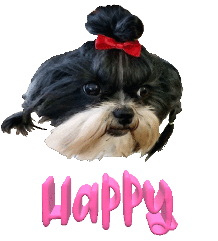 Happy Dog Sticker