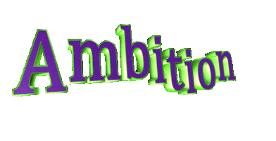 text ambition Sticker