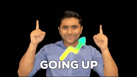 Going Up Stock Market GIF by Satish Gaire