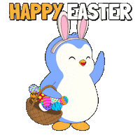 Easter Bunny Penguin Sticker by Pudgy Penguins