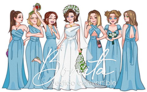 Bride Sticker by Bonita Vestido Convertible