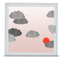 Sunset Love Sticker by Lara Paulussen