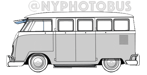 nyphotobus giphyupload van volkswagen samba Sticker