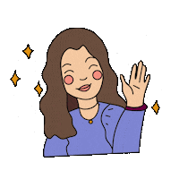 Happy Girl Sticker