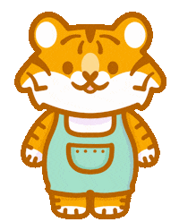 Baby Babytiger Sticker by Politopia Ilustraciones