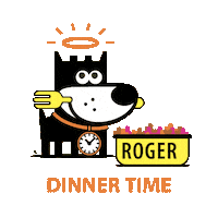 Lets Eat Food Sticker by GOOD PUPPY