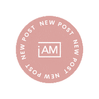 iamdesigns new post newpost new post pink i am designs Sticker