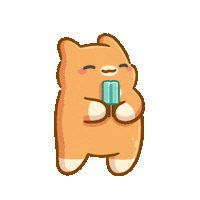 Cat Eating Sticker