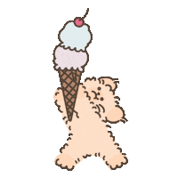 Happy Ice Cream Sticker by koimoffee