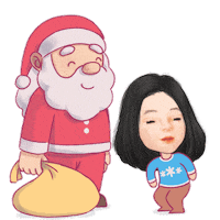 Merry Christmas Santa Sticker