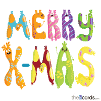 theecards christmas xmas merry christmas santa claus Sticker