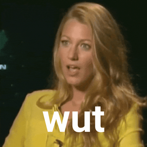 Confused Wait What GIF by Blake Lively Fan