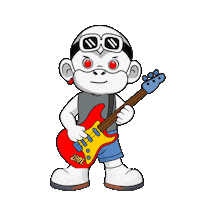 Rock Guitar Sticker by Zhot Music