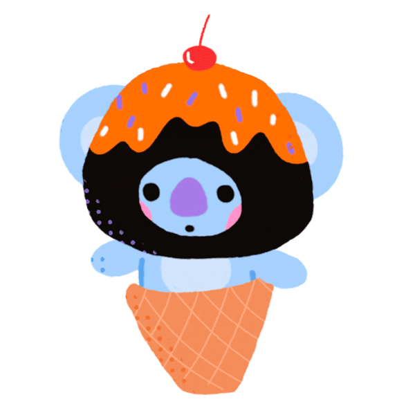 Ice Cream Koala Sticker