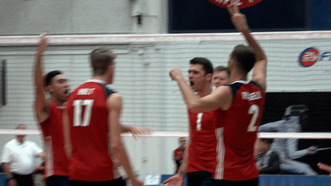 usavolleyball giphyupload celebrate pumped hyped GIF