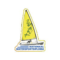nationaalwatersportdiploma boot zeilen nwd cwo Sticker