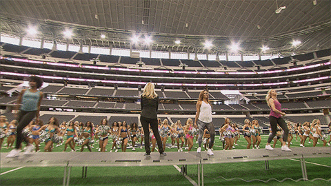 dallas cowboys football GIF by Dallas Cowboys Cheerleaders: Making the Team