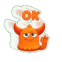 Blank Face Ok Sticker by Momo & Tulus