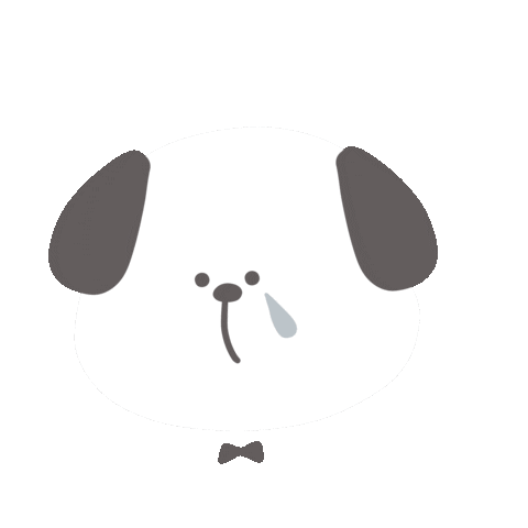 Sad Dog Sticker