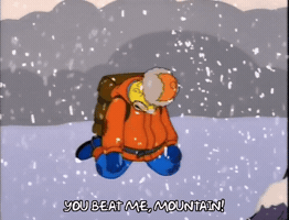Season 9 Snow GIF by The Simpsons