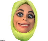 avocado Sticker by Evelyn regly