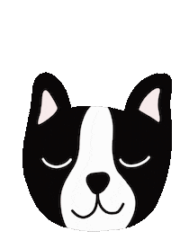Bulldog Sticker by Sweet & Deco