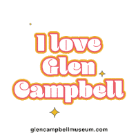 GlenCampbellMuseum music vintage nashville vinyl Sticker