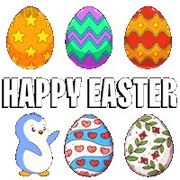 Easter Eggs Penguin Sticker by Pudgy Penguins