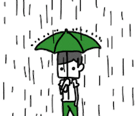 rain umbrella Sticker by nothingwejun