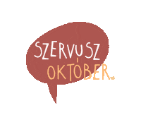 Oktober Hello Sticker