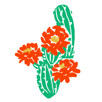 Cactus Sticker by Bonita Bodega