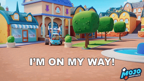 On My Way Race GIF by Mojo Swoptops