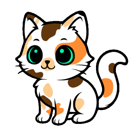 MimsCats giphyattribution kawaii thank you thanks Sticker