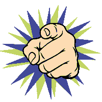 TeaterhusetFiluren point pointing dig teater Sticker