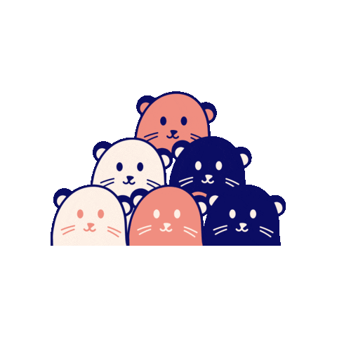 otterhalf otters otterhalf Sticker
