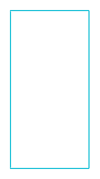 tetemaruyama neon borda contorno retangulo Sticker
