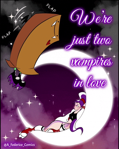 A_Federico_Comics moon vampire relationship emo GIF