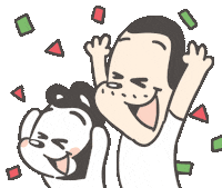 mydeerdog dog celebrate yeah yay Sticker