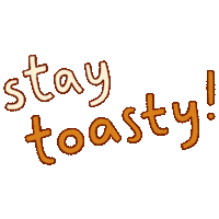 sandoandfriends text minimal bread toast Sticker