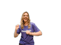 Lazyfitgirl reaction happy excited cheering Sticker